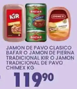 Alsuper Chime jamon de pavo clasico bafar o jamon de pierna tradicional kir o jamon tradicional de pavo oferta