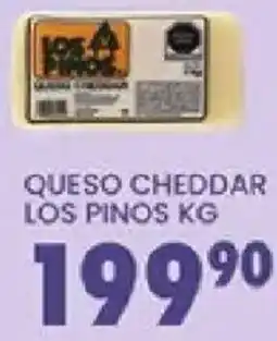 Alsuper Los pinos queso cheddar oferta