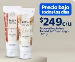 Walmart Tony Moly fresh to go espuma limpiadora oferta