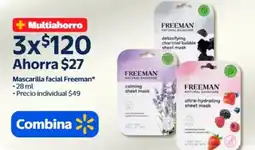 Walmart Freeman mascarilla facial oferta