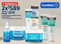 Walmart Neutrogena productos de cuidado facial oferta