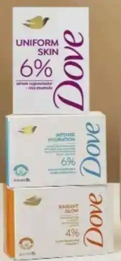 Walmart Dove jabón en barra 6% o 4% oferta