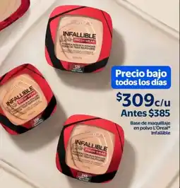 Walmart L'Oreal Infallible base de maquillaje en polvo oferta