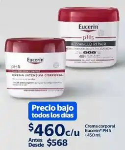 Walmart Eucerin pH5 crema corporal oferta