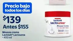 Walmart Lactovit Lactourea mousse crema oferta