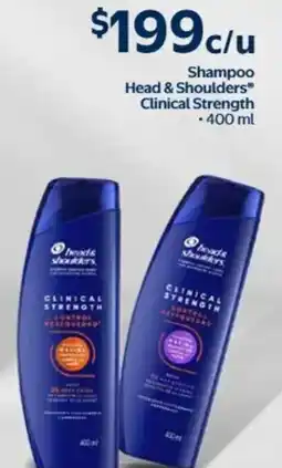 Walmart Head & Shoulders Clinical Strength shampoo oferta