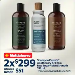Walmart Pierre's Apothecary o Raw Sugar Men Strength shampoo oferta
