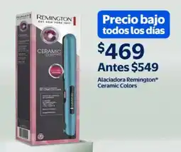 Walmart Remington Cermaic Colors alaciadora oferta