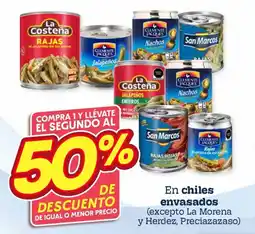 Soriana Híper En chiles envasados oferta
