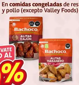 Soriana Híper Bachoco en comidas congeladas de res y pollo oferta