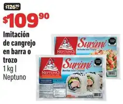 Smart & Final Neptuno imitación de cangrejo en barra o trozo oferta