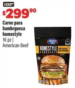 Smart & Final American beef carne para hambrguesa homestyle oferta