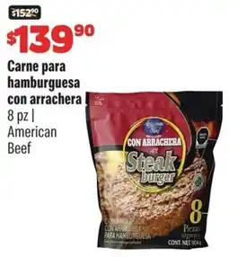Smart & Final American beef carne para hamburguesa con arrachera oferta