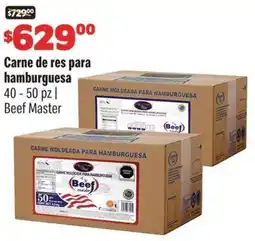 Smart & Final Beef master carne de res para hamburguesa oferta