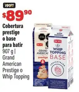 Smart & Final Grand american prestige o whip topping cobertura prestige o base para batir oferta