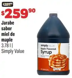 Smart & Final Simply value jarabe sabor miel de maple oferta
