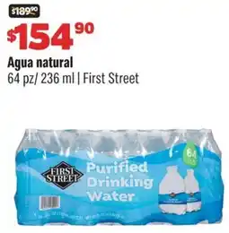 Smart & Final First street agua natural oferta