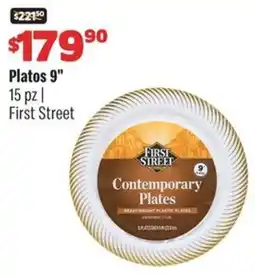 Smart & Final First street platos 9" oferta