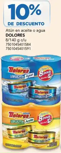 City Club Dolores atún en aceite o agua oferta