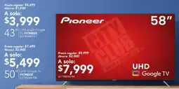 City Club Pioneer tv 58" oferta