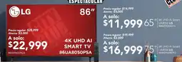 City Club Lg smart tv 86" oferta