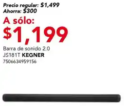City Club Kegner barra de sonido 2.0 JS181T oferta