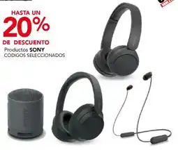 City Club Sony productos códigos seleccionados oferta
