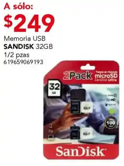 City Club Sandisk memoria usb oferta