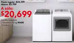 City Club Mabe combo lavadora y secadora oferta