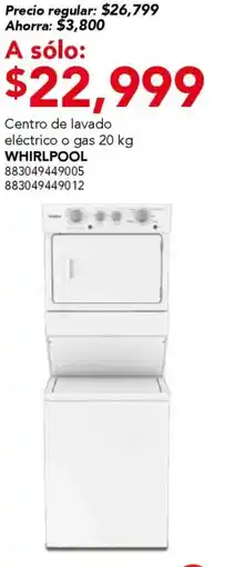 City Club Whirlpool centro de lavado eléctrico o gas oferta
