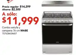 City Club Mabe combo estufa y campana oferta