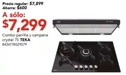 City Club Teka combo parrilla y campana crystal 75 oferta