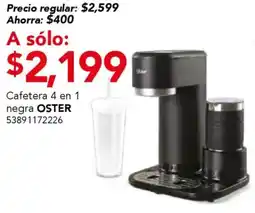 City Club Oster cafetera 4 en 1 negra oferta