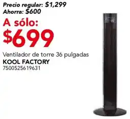 City Club Kool factory ventilador de torre oferta