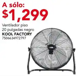 City Club Kool factory ventilador piso negro oferta