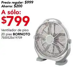City Club Bornoto ventilador de piso oferta