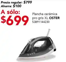 City Club Oster plancha cerámica pro gris xl oferta