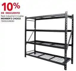 City Club Member's choice rack industrial 4 niveles oferta