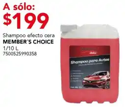 City Club Member's choice shampoo efecto cera oferta