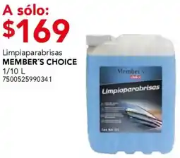 City Club Member's choice limpiaparabrisas oferta