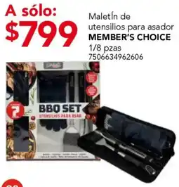 City Club Member's choice maletín de utensilios para asador oferta