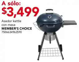 City Club Member's choice asador kettle con mesa oferta