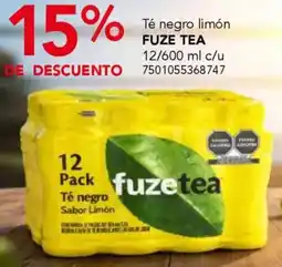 City Club Fuze tea té negro limón oferta