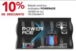 City Club Powerade bebida isotónica multisabor oferta