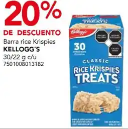 City Club Kellogg's barra rice krispies oferta