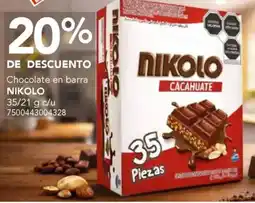 City Club Nikolo chocolate en barra oferta