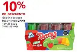 City Club Dany gelatina de agua fresa y limón oferta