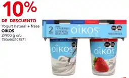 City Club Oikos yogurt natural + fresa oferta