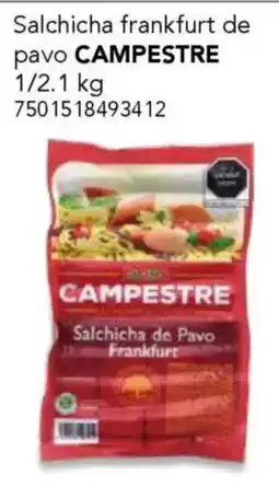 City Club Campestre salchicha de pavo oferta