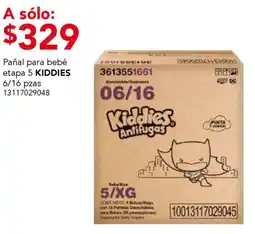 City Club Kiddies pañal para bebé etapa 5 oferta